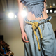 A model wears a creation by Belgian fashion designer Veronique Branquinho for her Spring/Summer 2015 ready-to-wear fashion collection presented in Paris, France, Monday, Sept. 29, 2014. (AP Photo/Zacharie Scheurer)